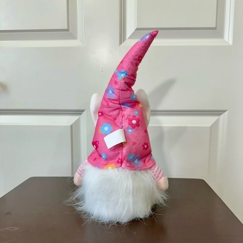 Easter Light Up Pink Gnome Decor